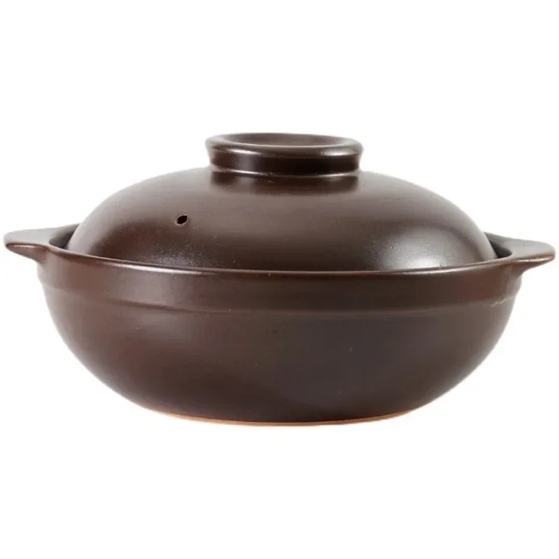 

600ml 900ml Casserole Pottery Soup Pot Steamed Rice Braised Chicken Rice Heat Resistant Pot Claypot Gas Claypot Cooking Supplies