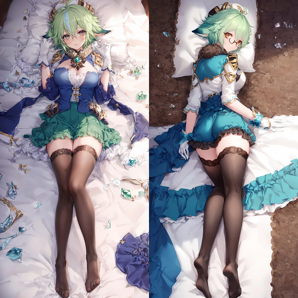 

New Pattern Genshin Impact Pillowcase Sucrose Dakimakura Customize Anime Game Hugging Body Pillow Case