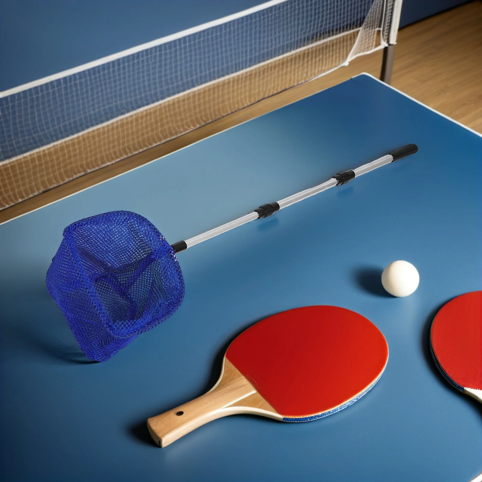 

1pcs Table Tennis Ball Picker Retractable Portable Lightweight Aluminum Alloy Extendable Ball Retrieval Stick Durable for Indoor