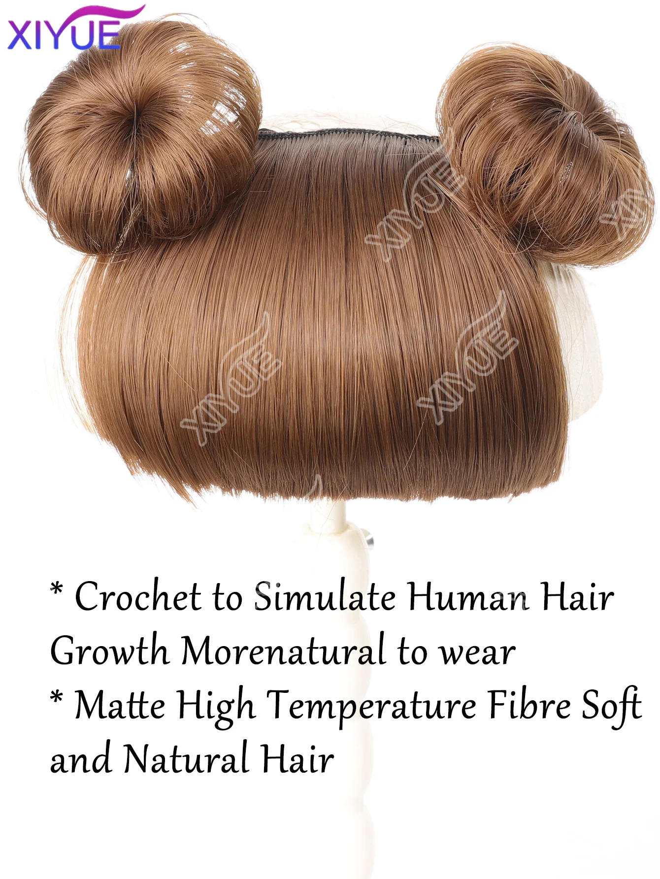 

Синтетический детский парик с челкой, повязка для волос, аксессуары для волос для детей, аксессуары для фотосессии на первый день рождения малыша, подарок