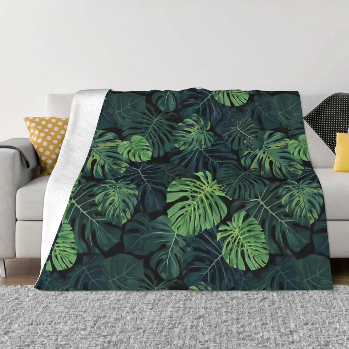 

Monstera Leaves Anime Blanket Throw Blanket Blankets And Throws Throw Blanket