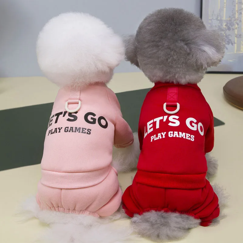 

Dog Jumpsuit Overalls Autumn Winter Dog Clothes For Small Medium Dogs Chihuahua Yorkie Clothing Puppy Tracksuit Pet Costumes XL