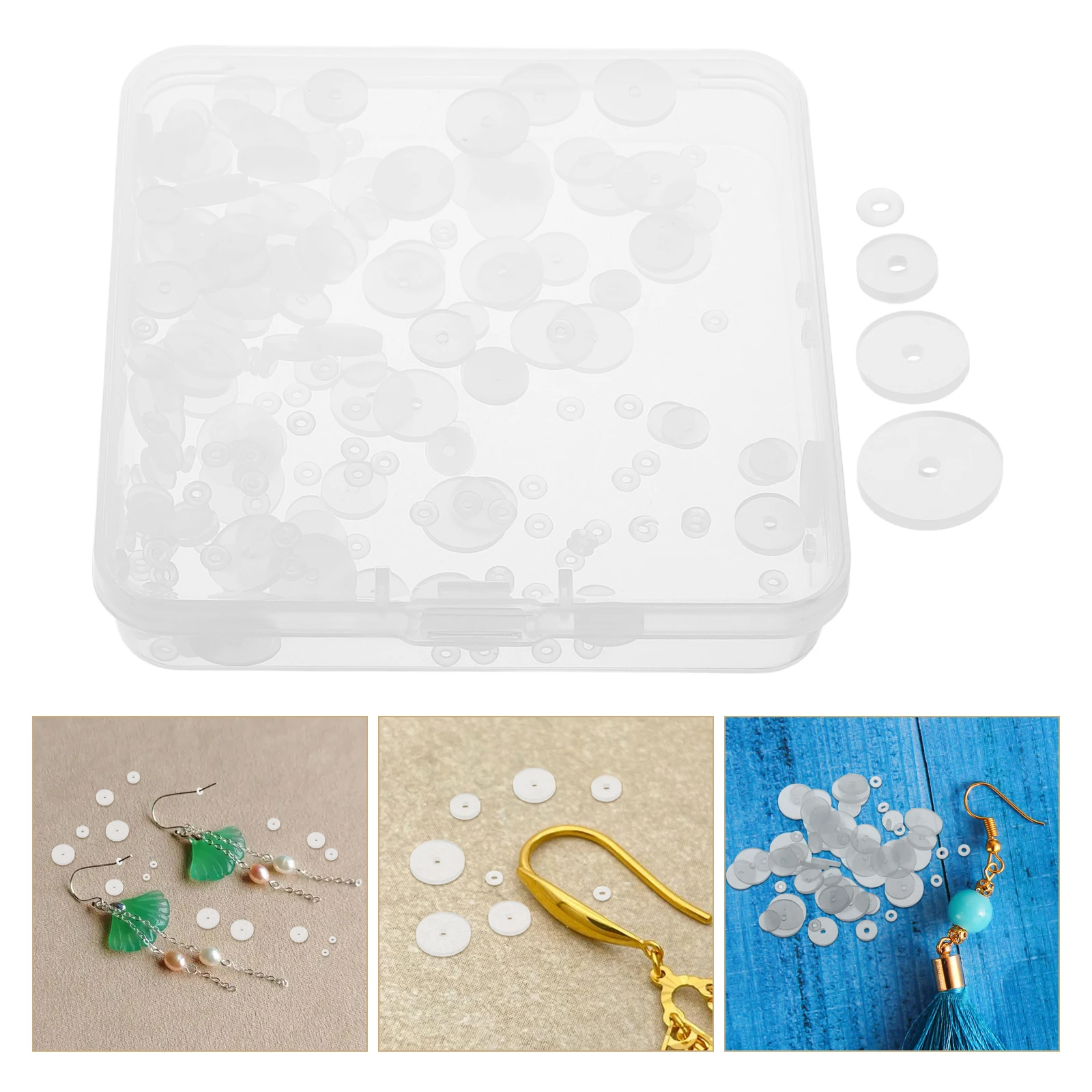 

200pcs Silicone Earring Clip Comfort Pads Clear Soft Anti-Pain Ear Cushion Stabilizers For Piercings Earring Back Stopper