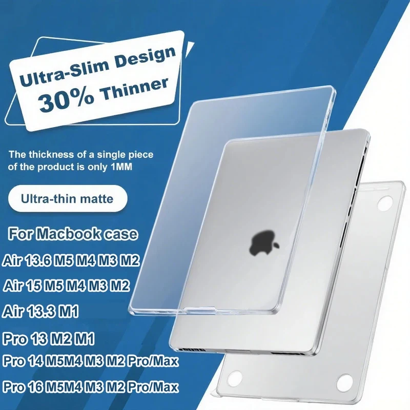 For Laptop MacBook Air 13 15 M5 M4 M3 Case A3449 A3240 A3448 A3241 Macbook Pro 14 16 inch A3426 A3427 A3428 A3429 max cover case
