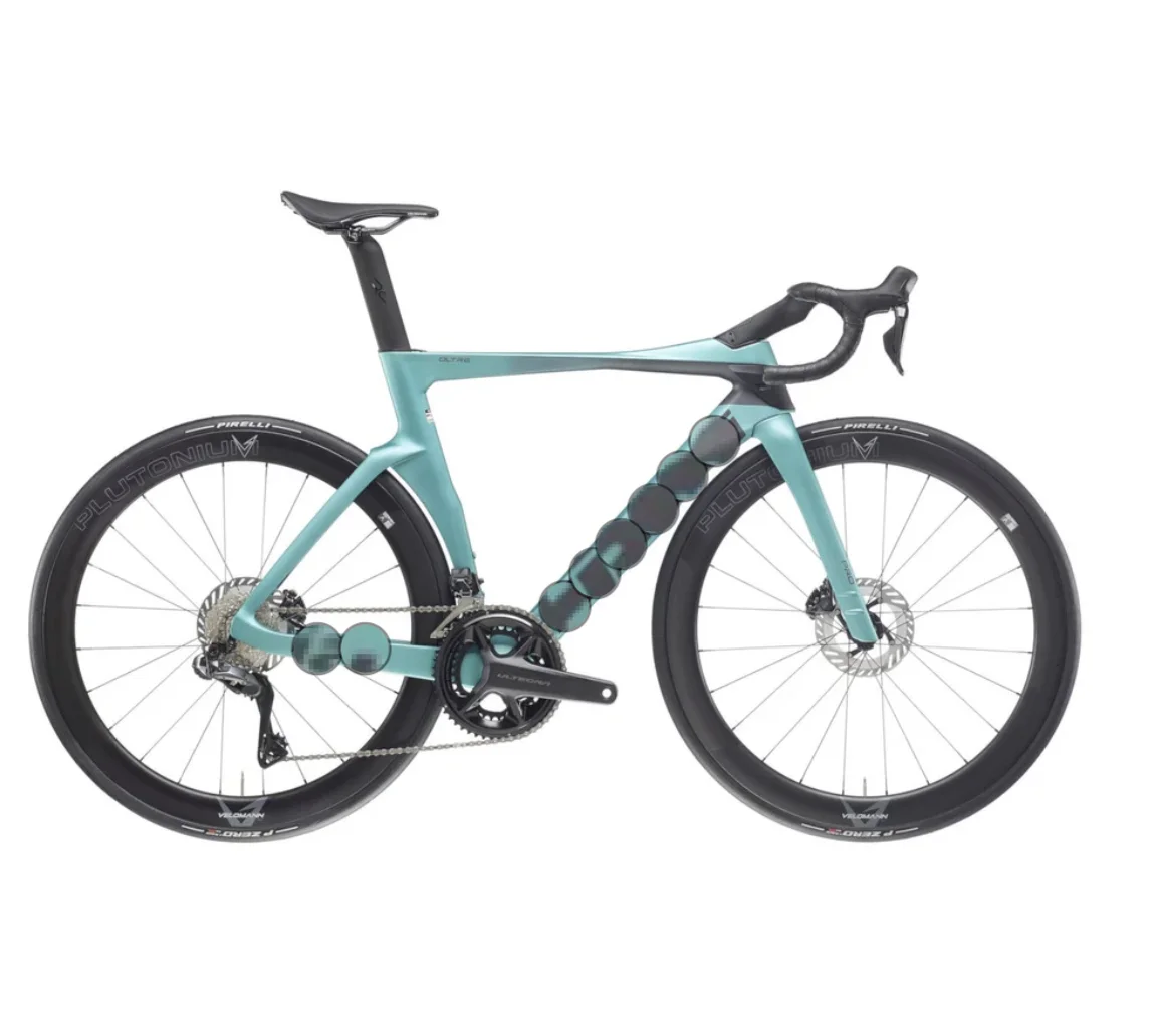 Oltre Carbon Aero Rennrad mit 24 Gängen, 50mm Tiefprofilrädern, 2x12 Drahtlosem Antrieb und Vibrationsdämpfendem Rahmen