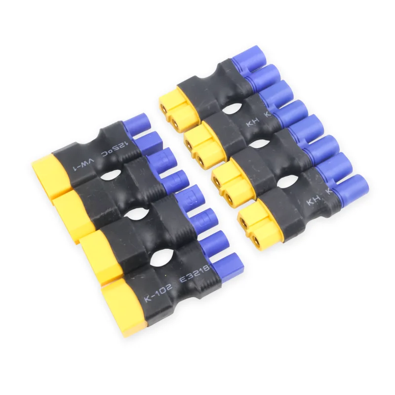 高品質 6 個 XT60 から EC3 メスからオスへのアダプタープラグディーンズコネクタ RC ヘリコプタークアッドコプター Lipo バッテリー制御部品