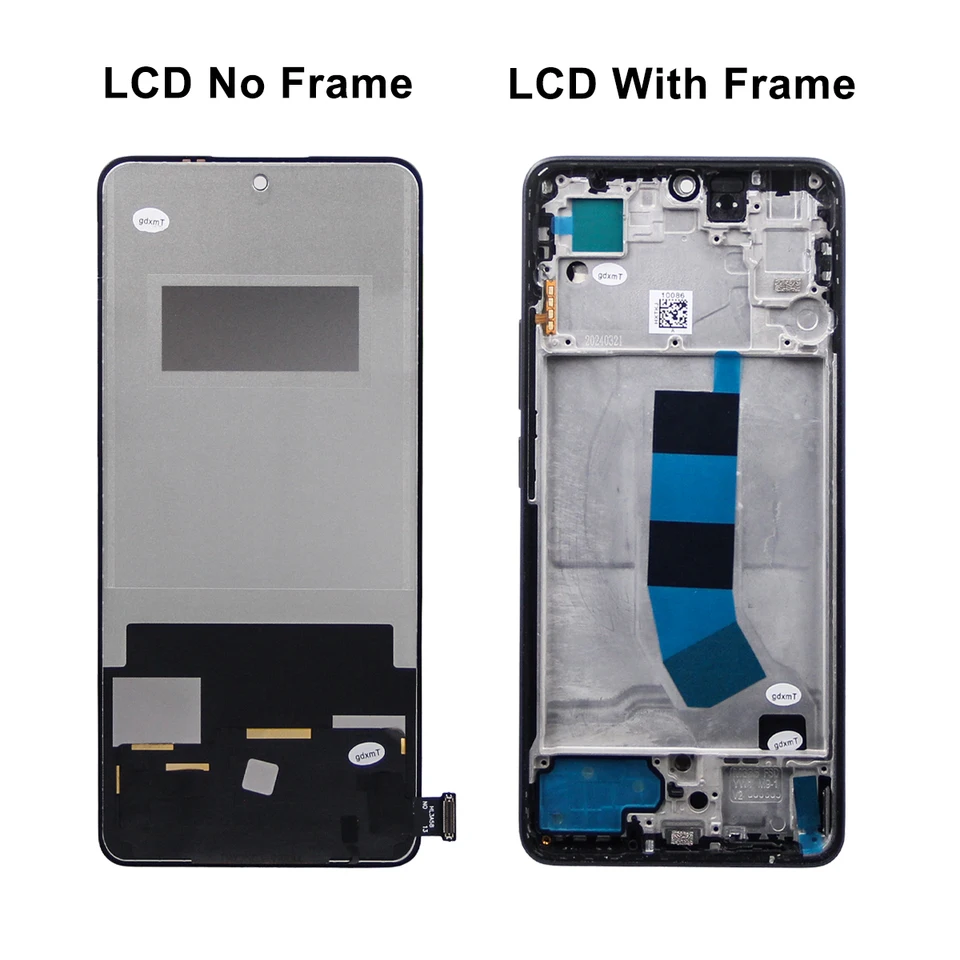 Pantalla LCD para Xiaomi Redmi Note 13 4G LCD Display Touch Digitizer Assembly con Marco 23129RAA4G 23124RA7EO Compatible Screen Replacement 2
