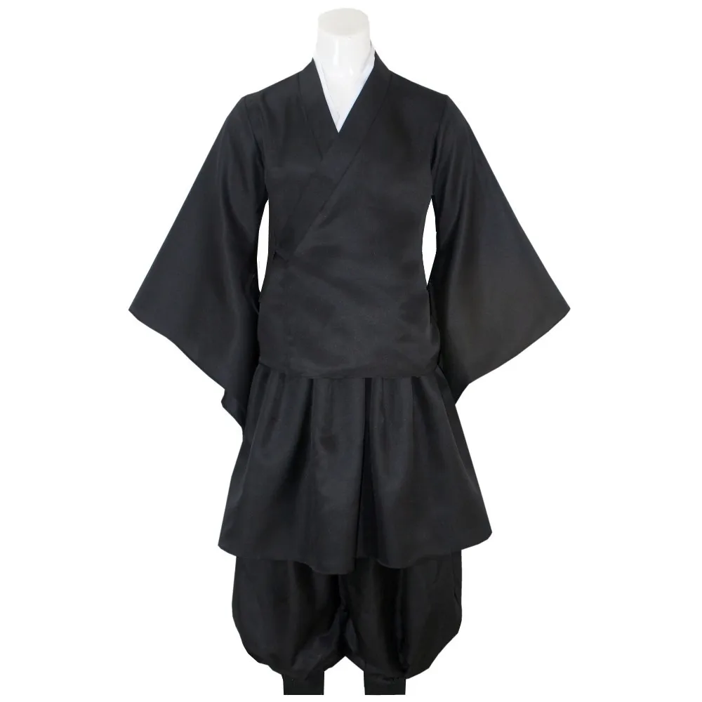 Disfraz de Cosplay de Geto Suguru de Anime, Kimono Negro, Uniforme Japonés, Peluca de Geto Suguru, Ropa para Fiesta de Halloween
