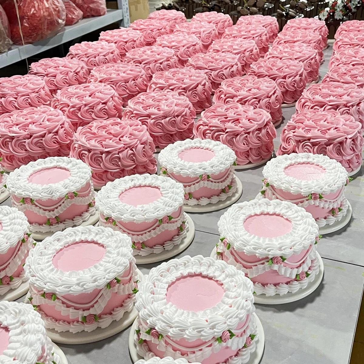 6-インチ高さの高シミュレーションケーキモード新しいネットレッドヨーロッパフルーツ誕生日フェイクケーキプラスチックウィンドウサンプルディスプレイ