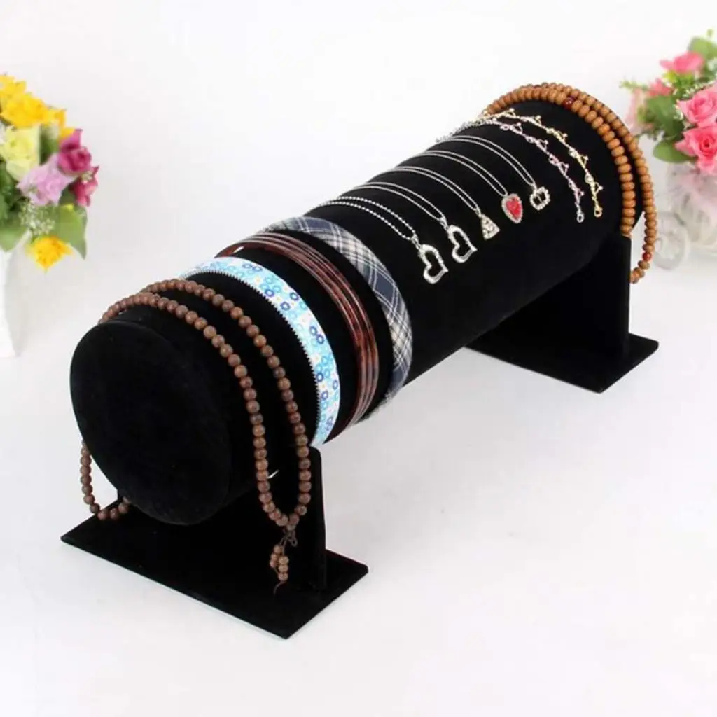 Women' Hair Hoop Display Rack Synthetic Suede Colorful Rack