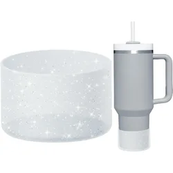 1/2Pcs Protective Bling Silicone Boot Sleeve Compatible with Tumbler 20-40oz & Hydro Flask Drinkware