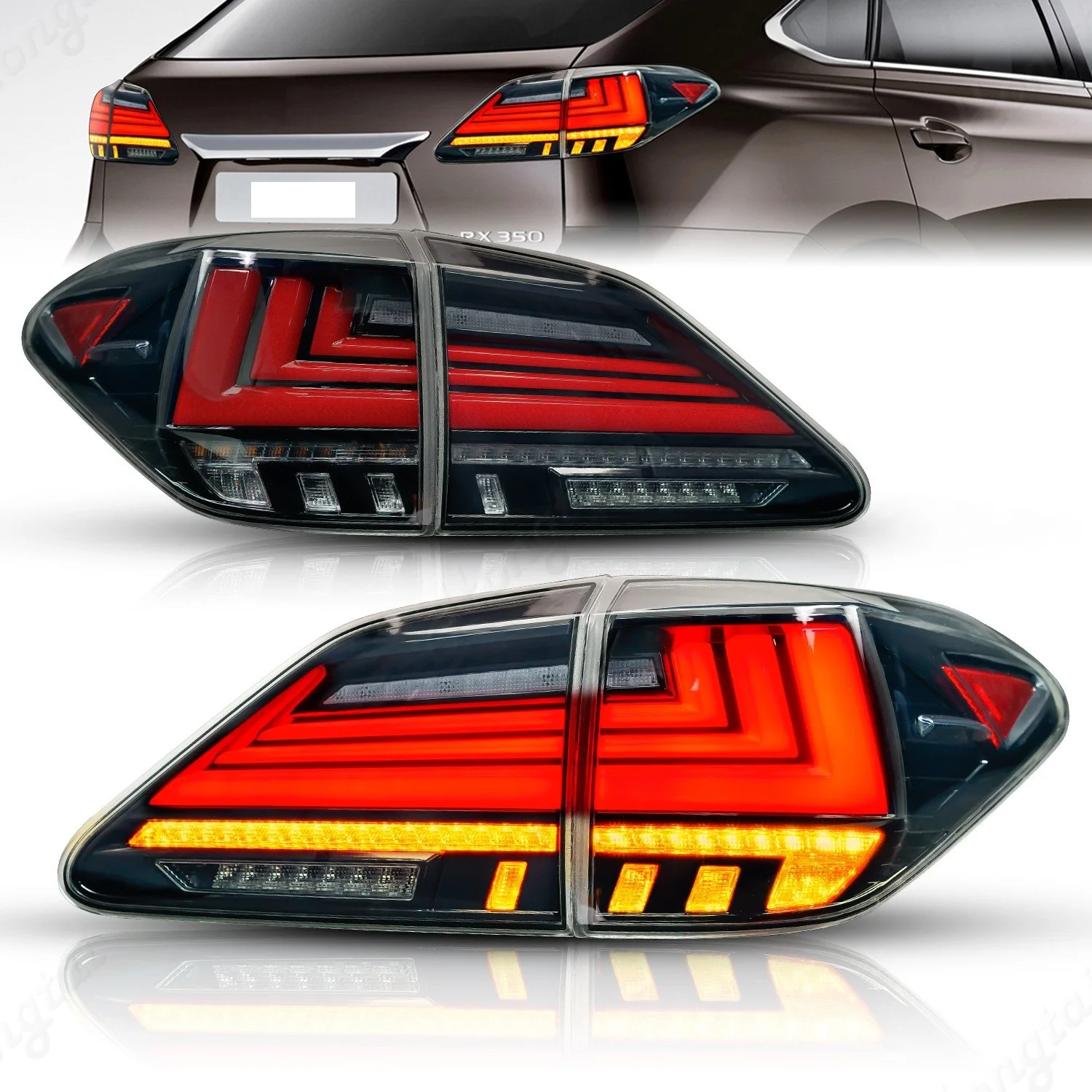 Taillight assembly For 09-15 Lexus RX350/RX270/RX450 Reverse lights, brake lights, turn signals，tail lamp Traffic turn signal