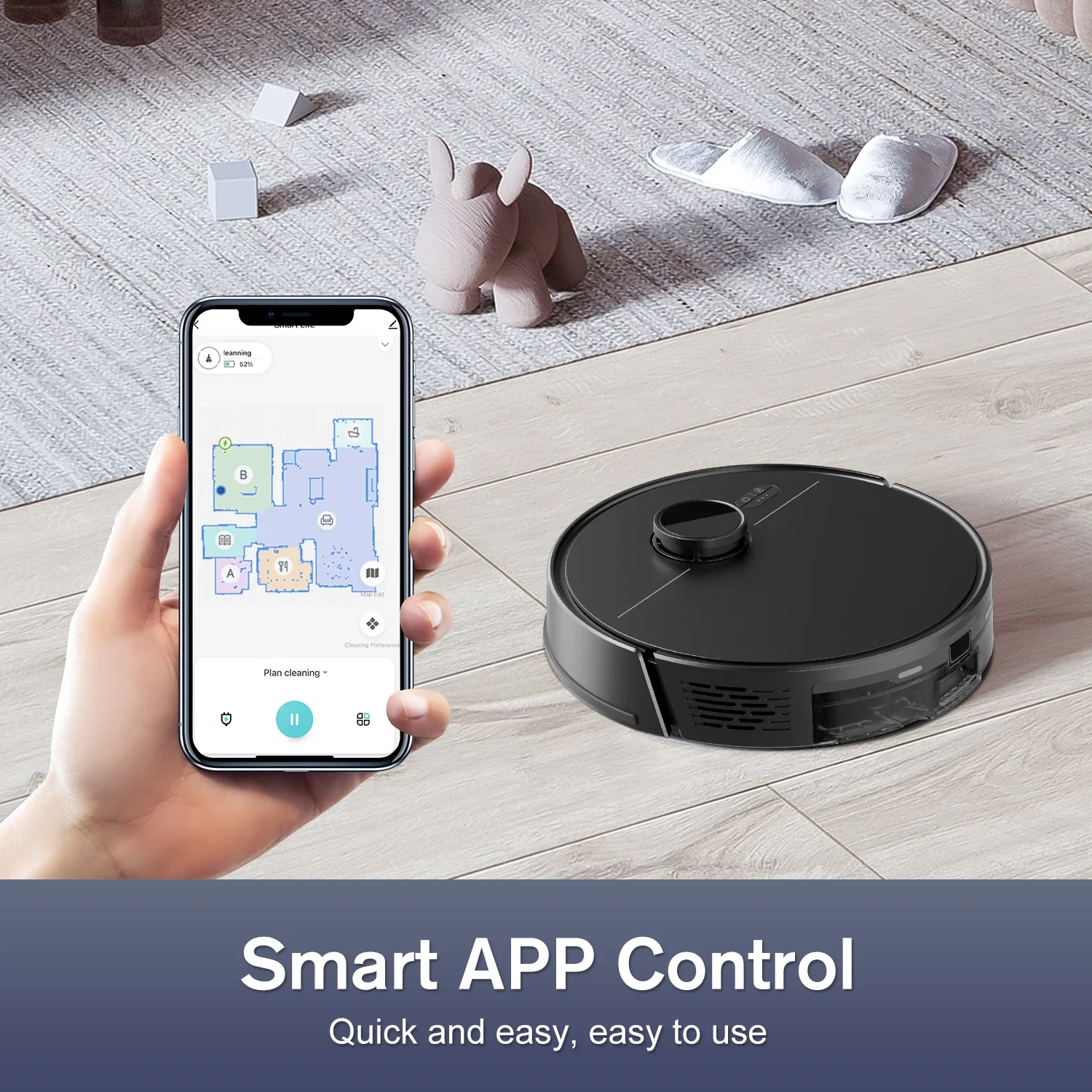 3000Pa Powerful Suction Multifunctional Lidar Smart Automatic Cleaning Mopping Robot Vacuum Cleaner