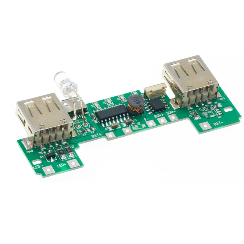 USB 5V 2A Mobile Power Bank Charger Module Lithium Li-ion 18650 Battery Charging Board LED Indicator New Version