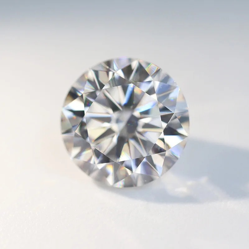 Hübscher Superweißer Saphir 12,0 mm Rundschliff Test Mohs-Härte Edelstein VVS1 für Schmuckherstellung/Sammlung/Fassung Edelstein – Detail 1