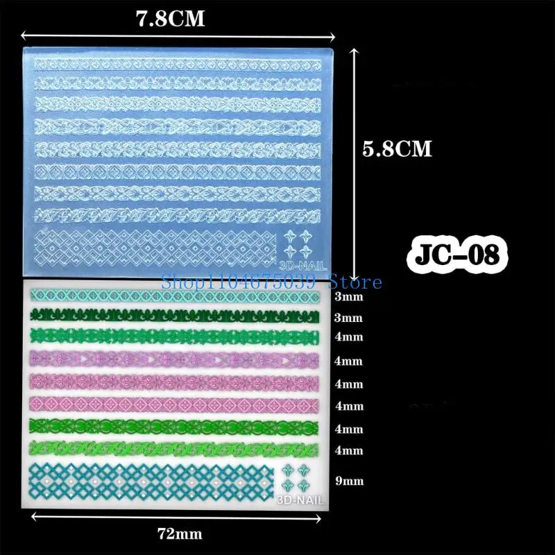 

5asd Silicone Carved Mold Retro Supplies for Elegant 3D Art Projects