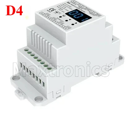 SAGE LU MEI DC12-48V Skydance DMX Decoder Numerische RGBW/Einzelfarbe/RGB Led Panel Din-schiene/Mehrere Dimmer Decoder D4 D4-L D4-E D4-P D4-XE 6