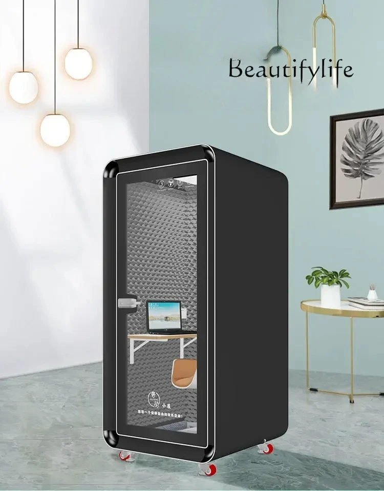 

décoration maison Soundproof Room Home Telephone Booth Recording Studio Steel Singing Room Mute Warehouse Mobile Live Room