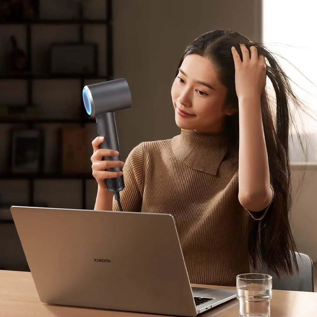 XIAOMI Mijia pengering rambut H501, pengering rambut Anion kecepatan tinggi, pengering rambut cerdas, kontrol temperatur cepat kering, pengering rambut ionik negatif