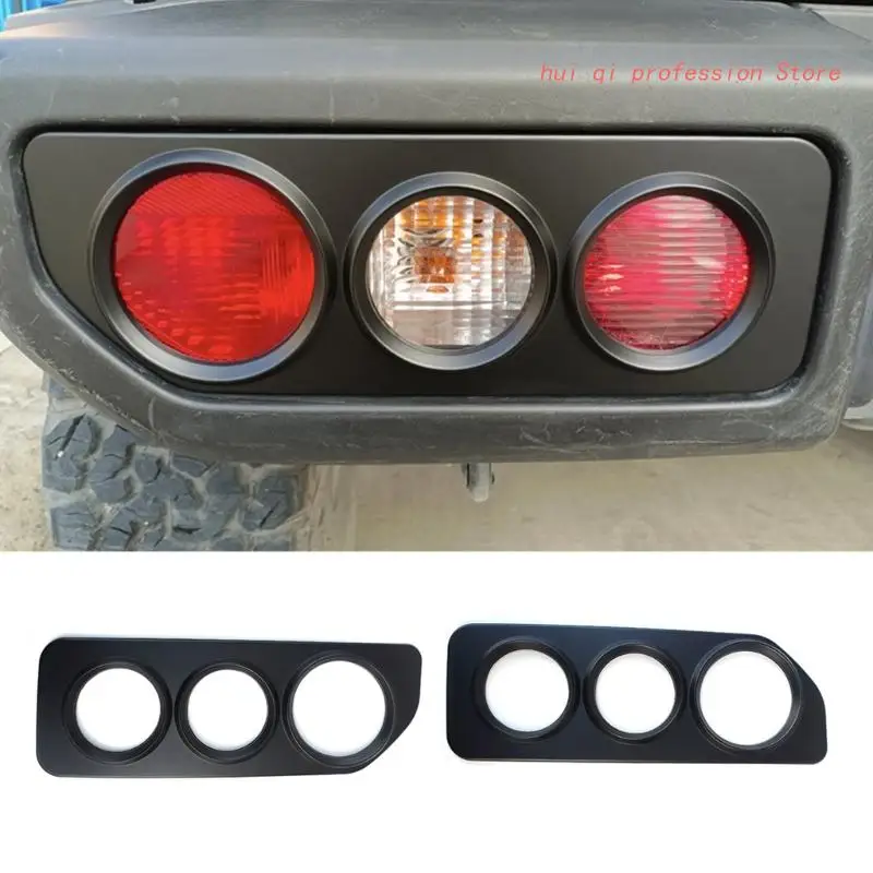 Tail Light Cover Guard for Jimny JB64 JB74 Taillight Lamp Hoods Decorative Frame Sticker Trim ABS Black Car Styling