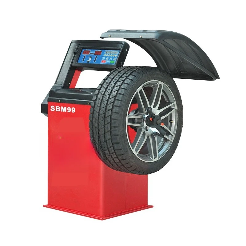 

Mobile tire balancer, small tire balancer, service station tire balancer