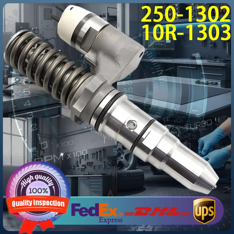 

1pcs 250-1302 10R-1303 High Quality Diesel Fuel Injector 2501302 10R1303 for Caterpillar CAT 3512B 3516B Engine