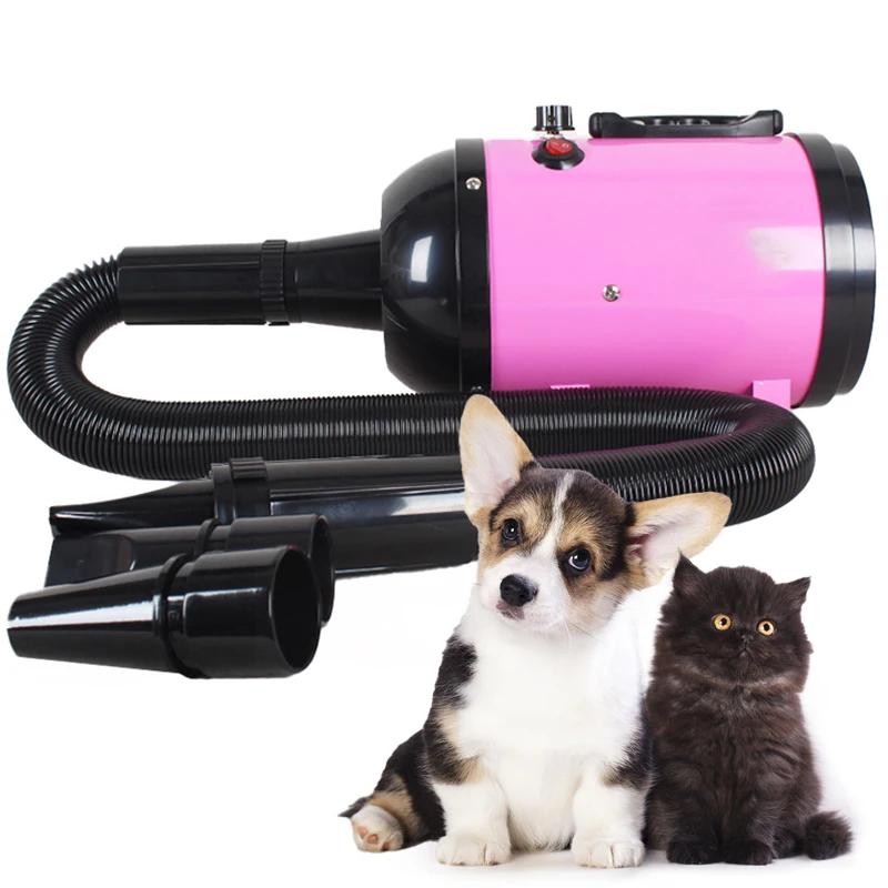 Pet Dryer Machine High-quality Heating Adjustable Portable Handheld Pet Hair Dryer Dog Grooming Soundless Dog Supplies