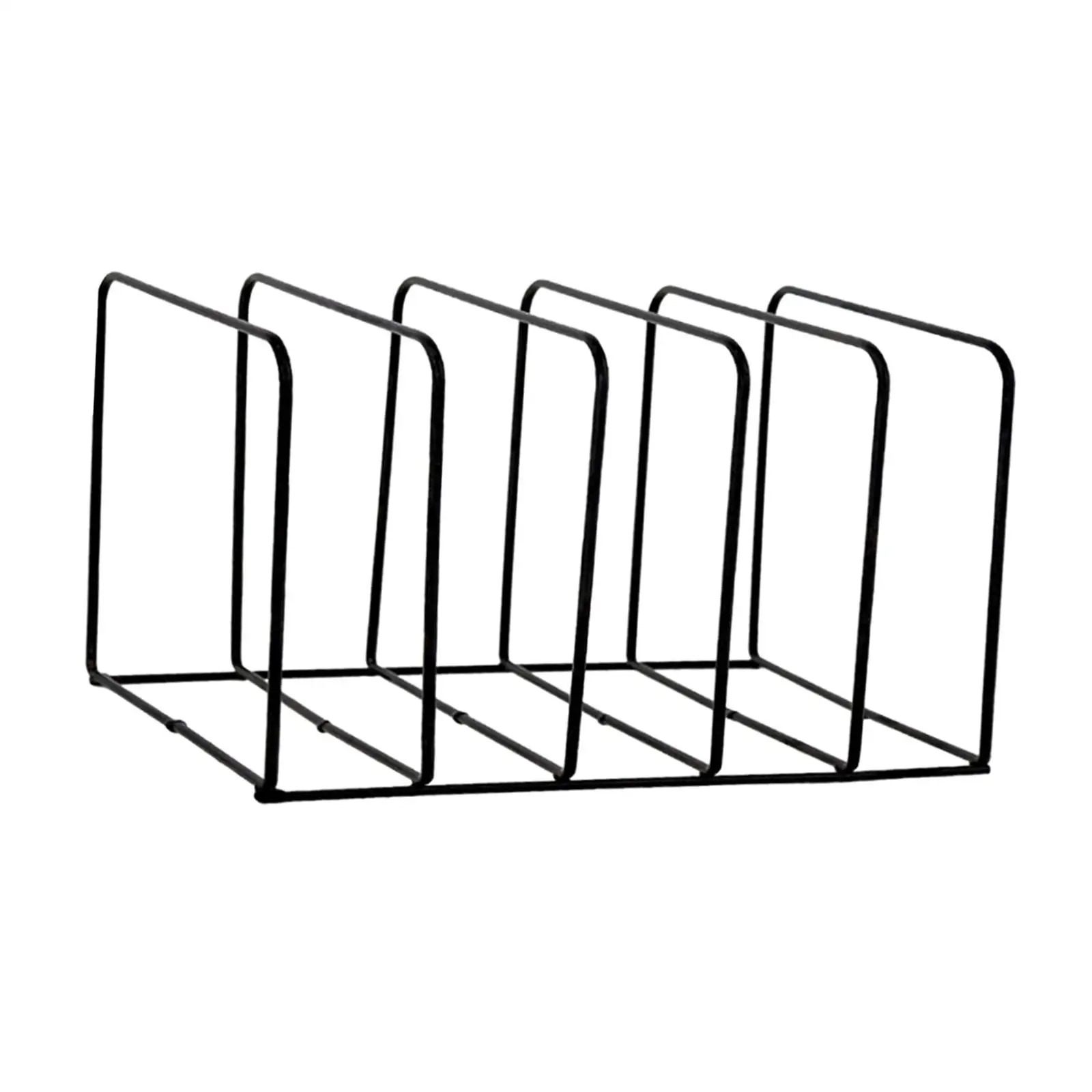 Desk Office Supplies Organizer ,5 Slot Magazine Holder Rack, Multifunction, Vinyl Storage Rack Square File Holder