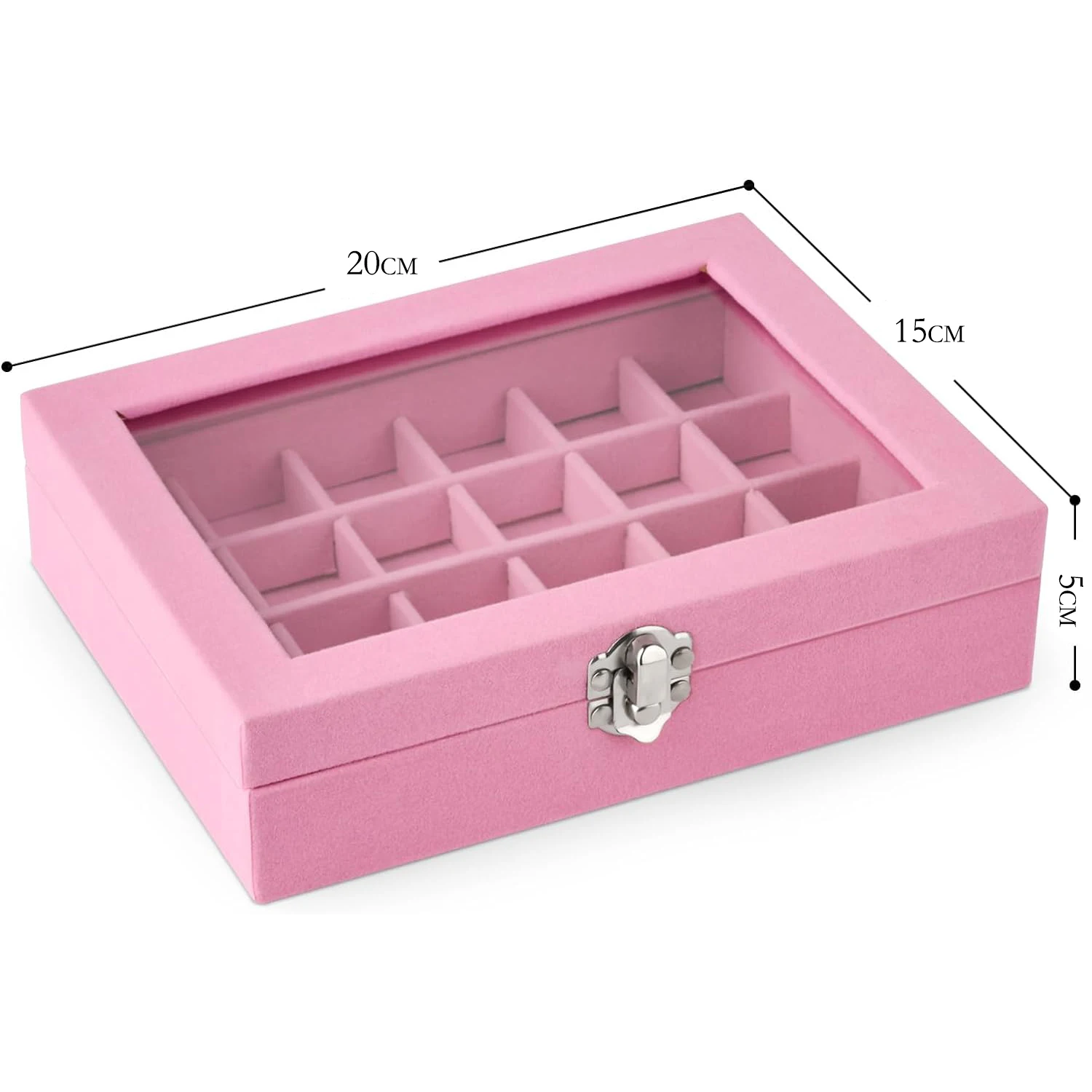 Gorąca sprzedaż Moda Przenośna aksamitna biżuteria Pierścionek Biżuteria Wyświetlacz Organizer Pudełko Taca Uchwyt Kolczyk Przechowywanie biżuterii