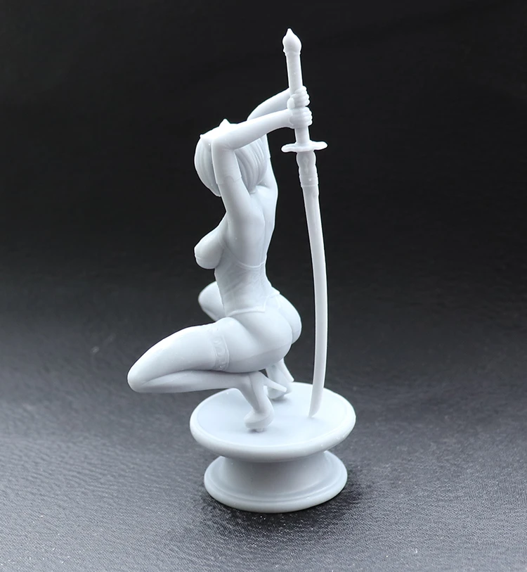 1/18 60Mm Resin Model Kits Sexy Vrouwelijke Warrior Figuur Unpainted Geen Kleur RW-566