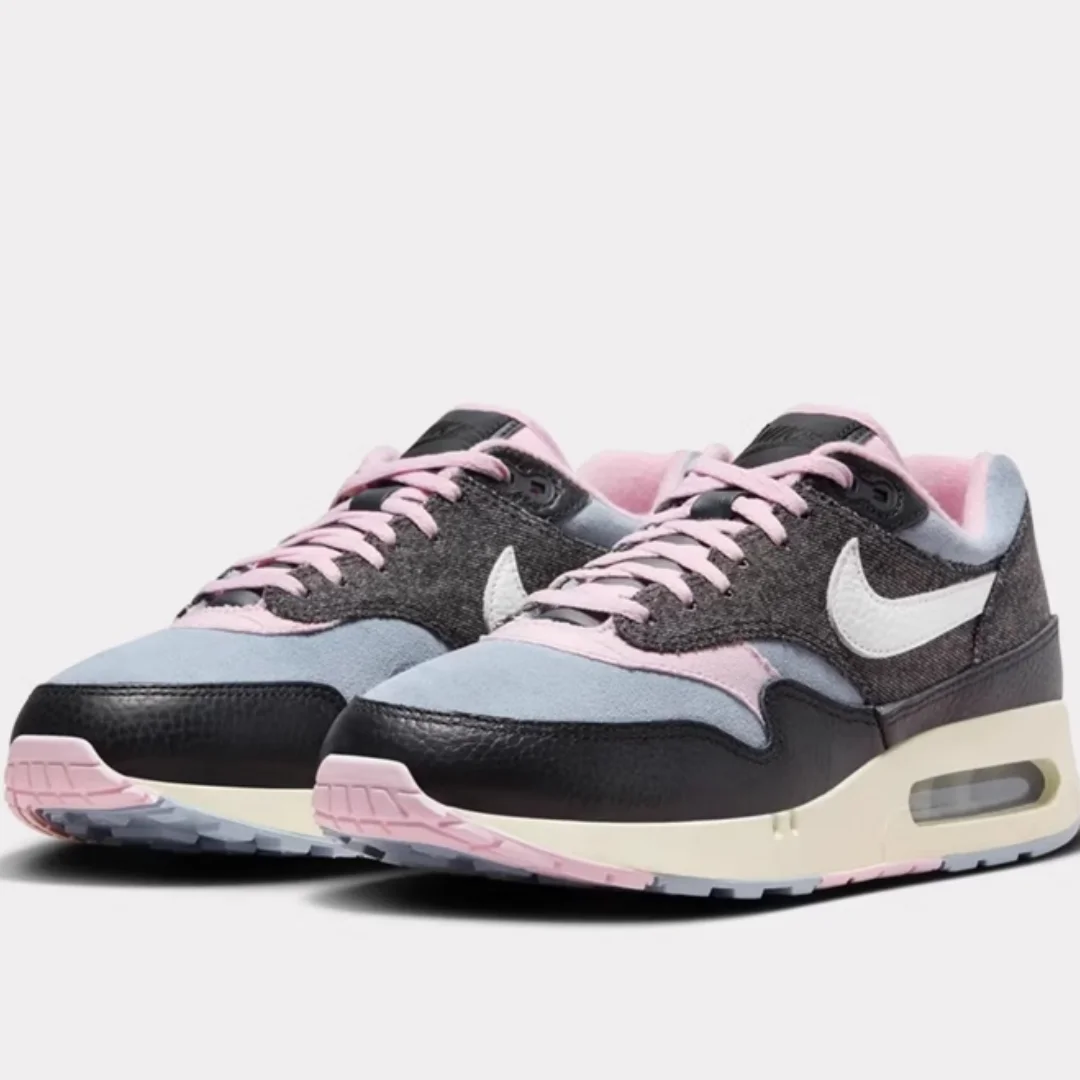 

Nike's New Comfortable and Lightweight Everyday Commuting Men's Air Cushion Shoes Air Max 1, Lightweight and Wear-Resistant Commuting Running Shoes, Multi-Color Splicing Trendy Casual Sports Shoes, Hot-Selling Recommendation Fb9647-001