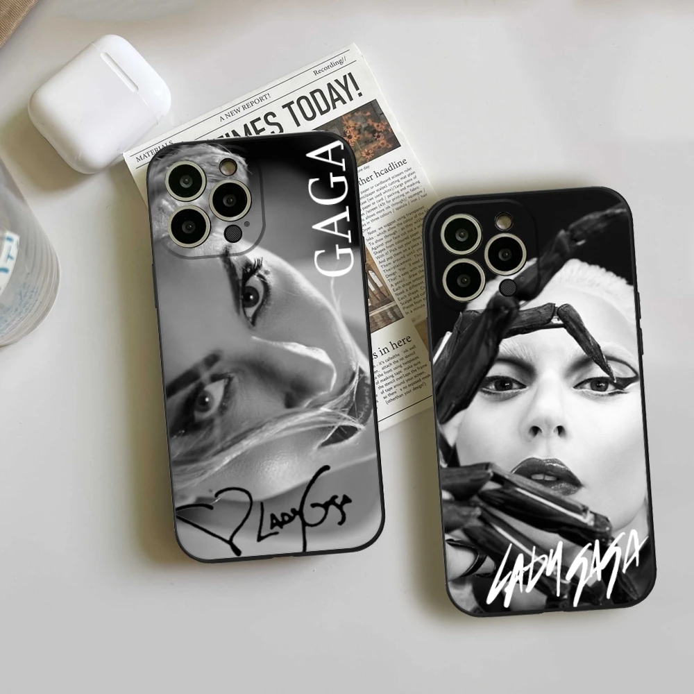 

Lady Gaga Singer Phone Case for Iphone 15 14 12 11 13 Pro Max Mini X XR XS 7 8 Max SE 2020 Soft Dark Skeleton Phone Covers