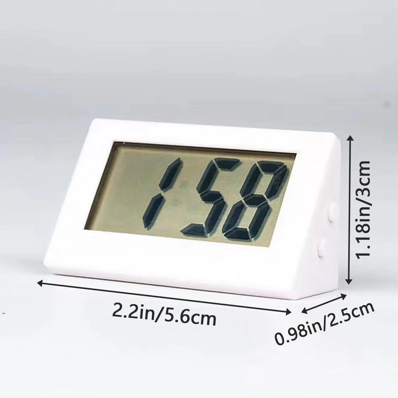 Portable Mini Digital Desk Clock Electronic Time Display Clock Simple Desktop Timer for Bedroom Office Home Decor Alarm Clock