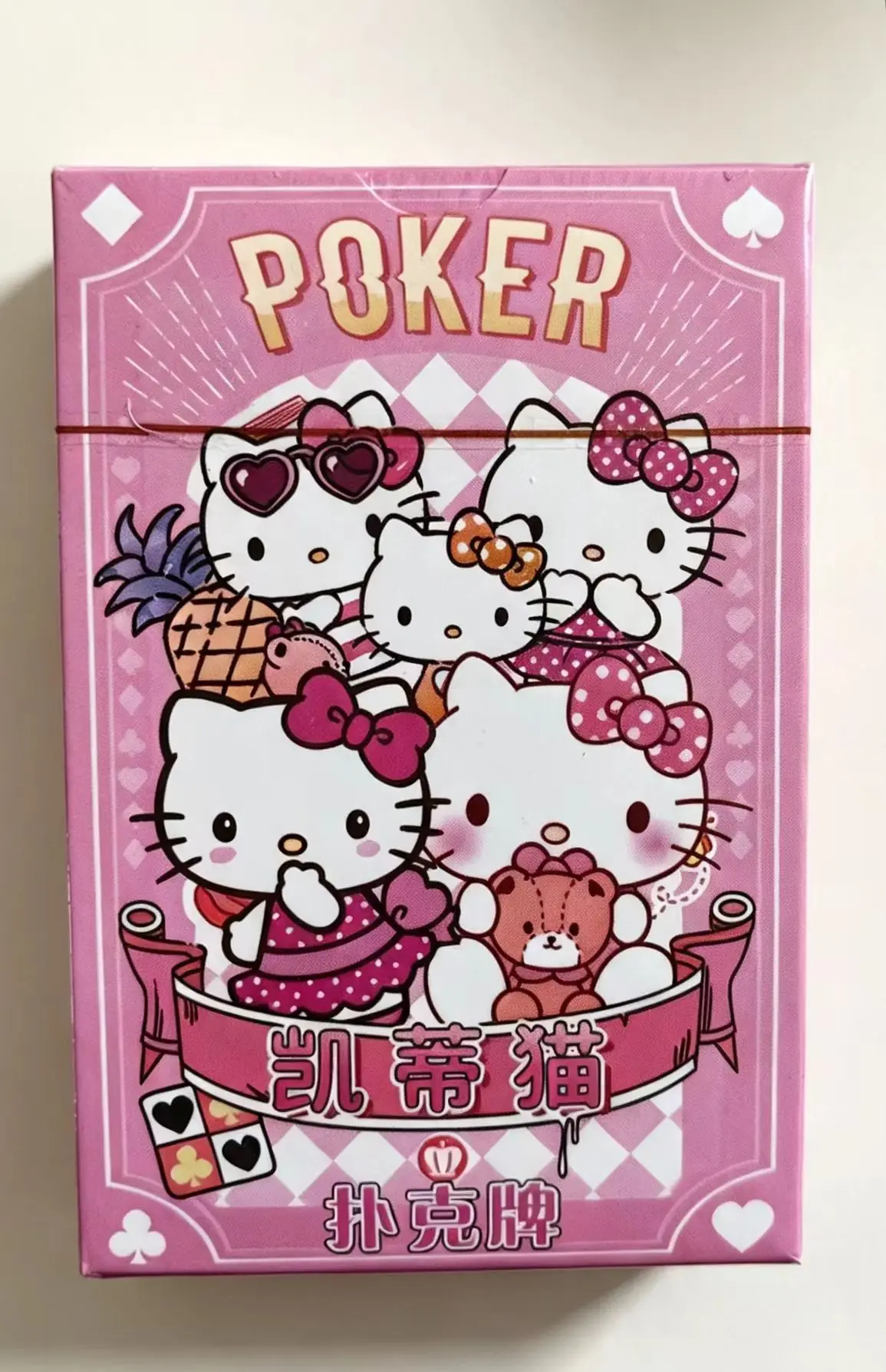 Sanrio Spielkarten Poker Brettspiele Niedliche Cartoon-Figuren Kuromi My Melody Cinnamoroll Pochacco Pompom Purin Hello Kitty Kinderspielzeug Kartenspiel – Detail 10