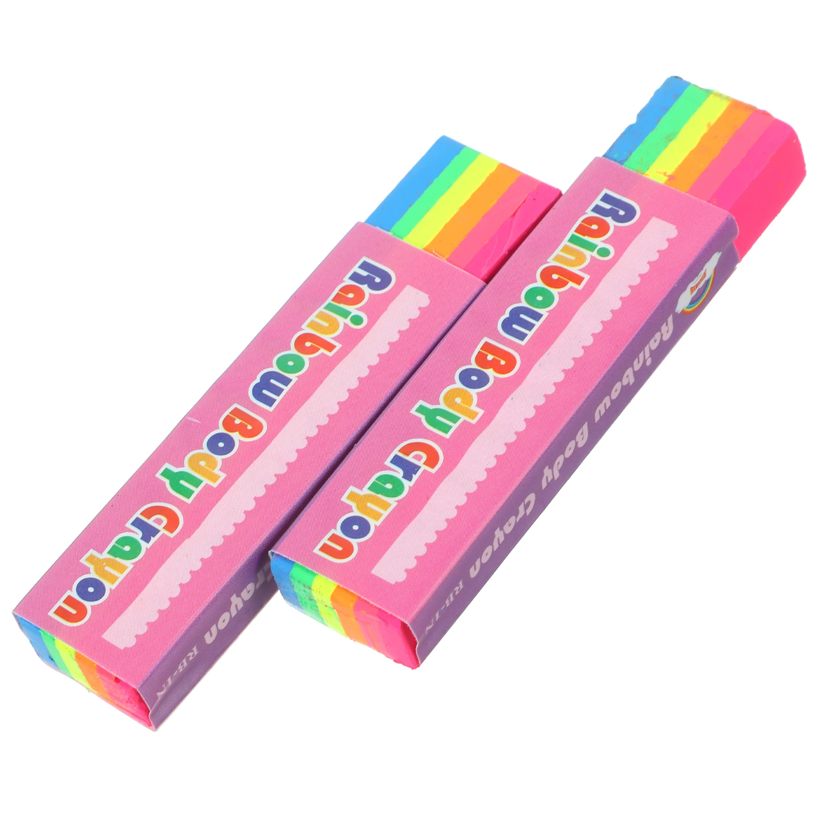 

Body Paint Pens 2 Boxes 6 Color Crayons Portable Graffiti Markers Face Painting Supplies Kids Adults Party Accessories