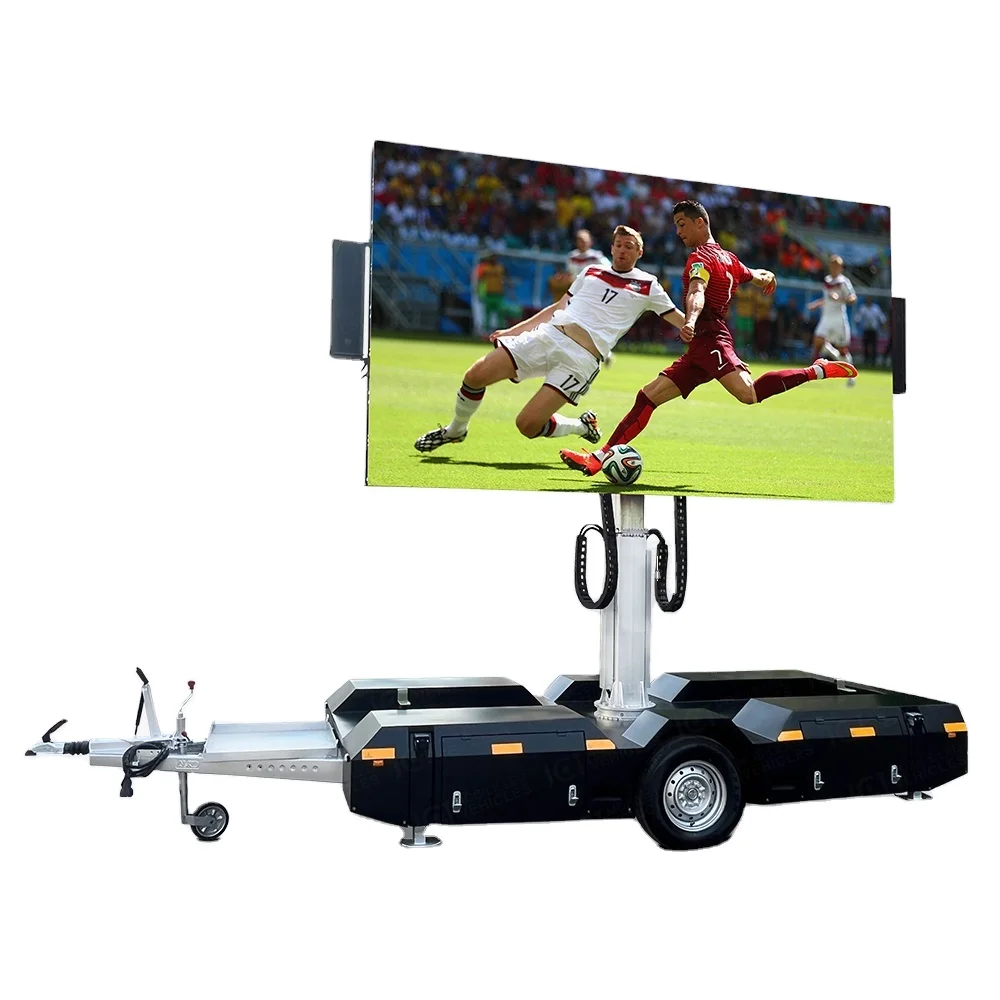 JCT 2024W 13.12x6.56ft(4*2m) EF8 P3.91  Mobile outdoor Advertisement Trailer Mounted  Events mobile billboard led trailer