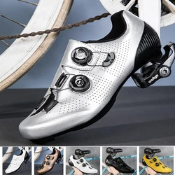 Men's Pro Cycling Sneakers Road Cycling Shoes mtb Cycling Shoes Cleat Slip Resistant Self Locking Cycling Shoes Cycling Shoes