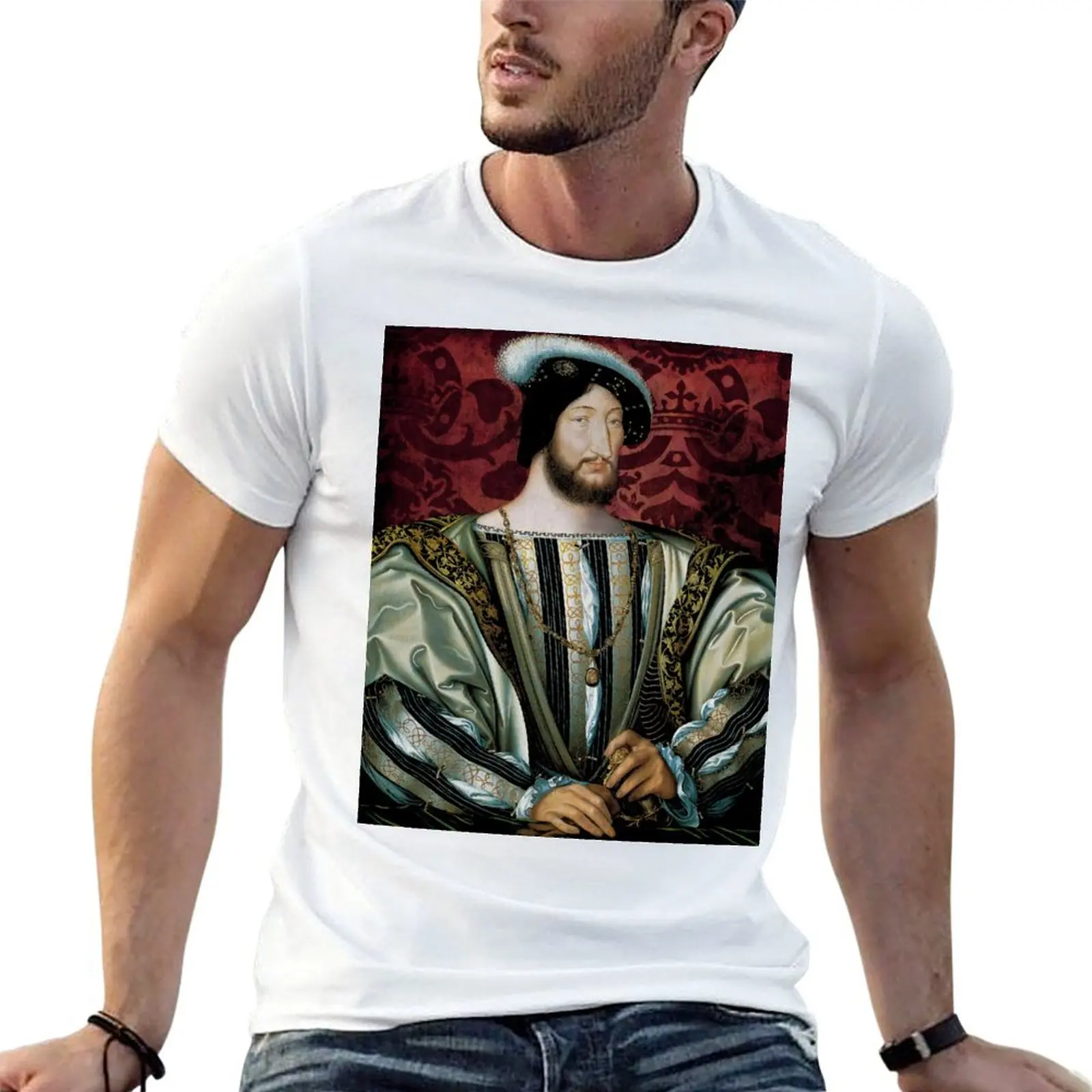 King Francis I of France (1530) - Jean Clouet T-Shirt hippie clothes custom t shirt men t shirts