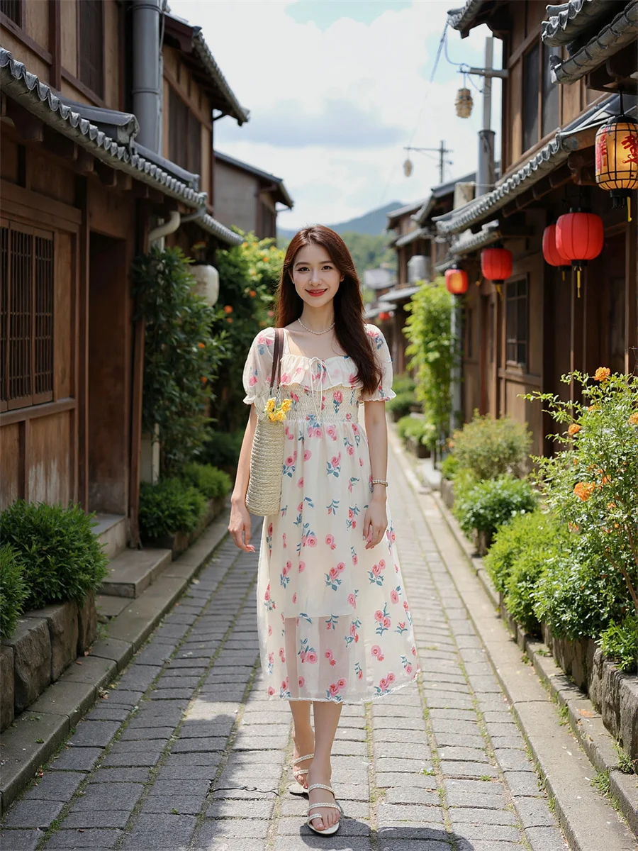 Women'S Dresses Elegant Woman For Party A-Line French Style Silky Silk Satin Chiffon Gauze Tulle Mesh See-Through Transparent