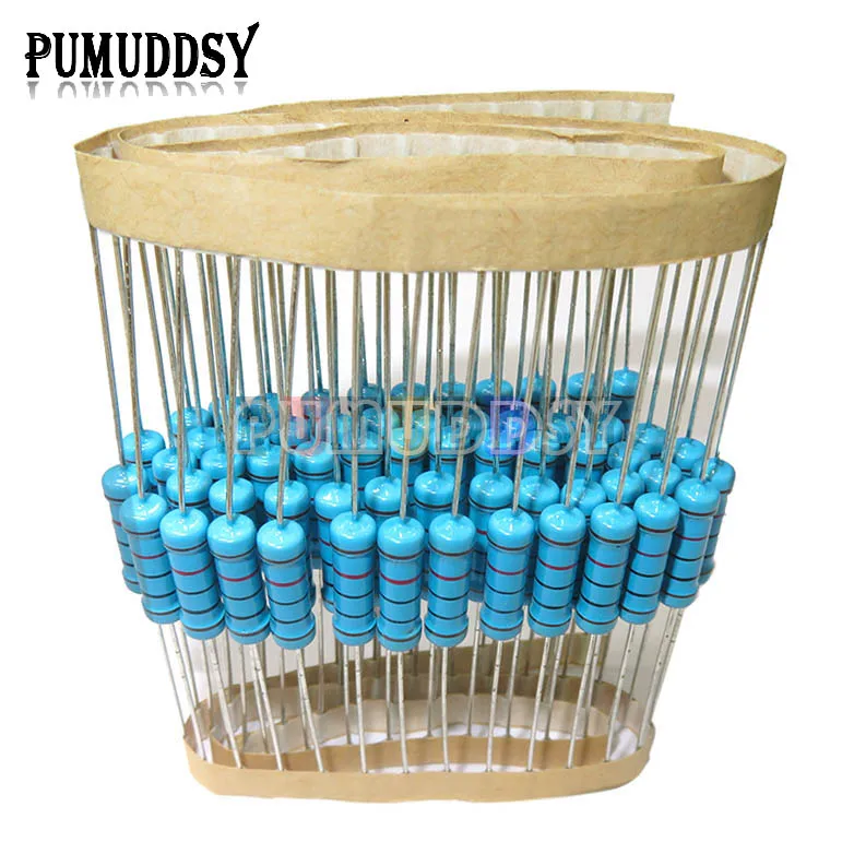 20PCS 2W Metal film resistor 1R ~ 1M 100R 220R 330R 1K 2.2K 3.3K 4.7K 10K 20K 47K 100K 2K2 3K3 4K7 100 220 330 680 ohm