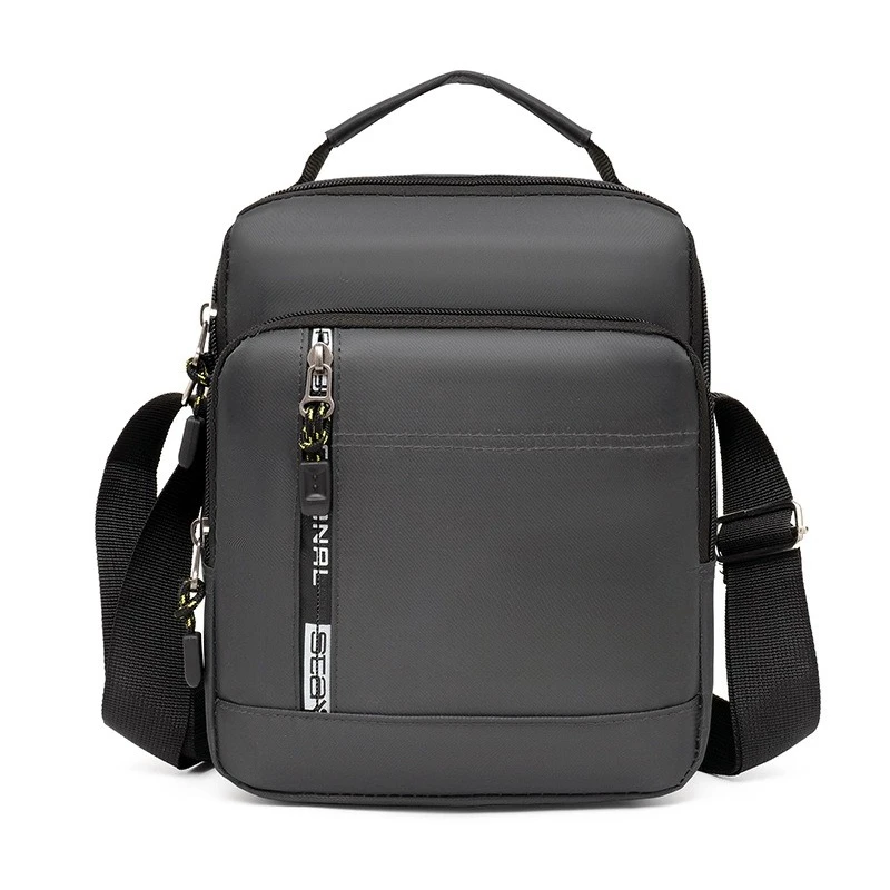 New Casual Business One Shoulder Men's Outdoor Simple Multi-layered Crossbody Portable Commuter Handbag