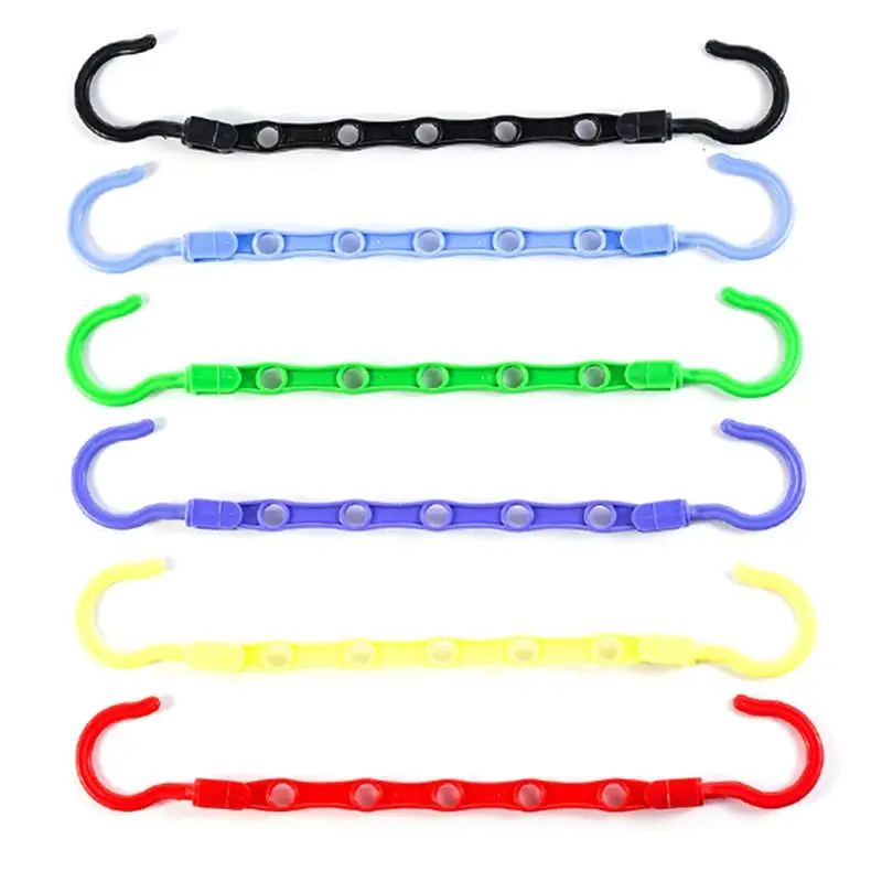 A77I 30PCS Ganci magici salvaspazio Robusto supporto in plastica Organizzatore di vestiti pesanti per dormitori Appartamenti Piccolo armadio