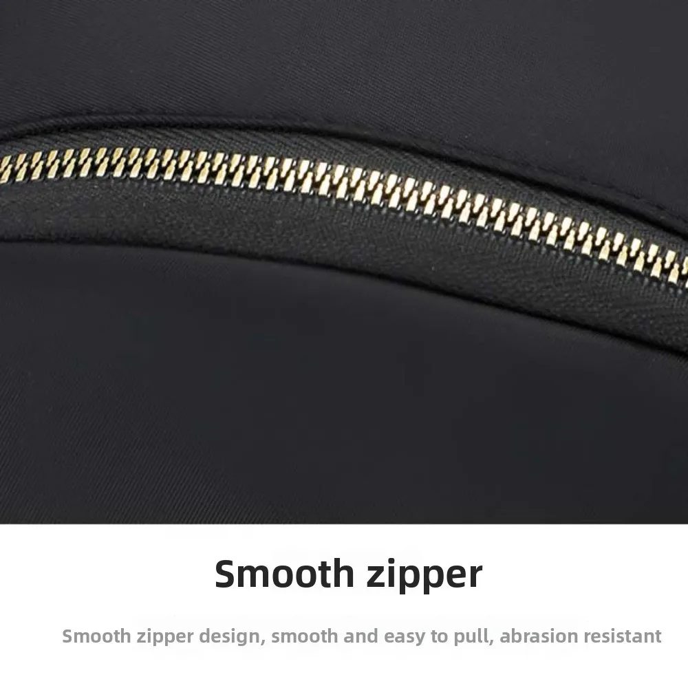 Zaino scolastico portatile in nylon Borsa tote casual multifunzione di grande capacità Borsa portaoggetti Borsa a tracolla in tinta unita da viaggio