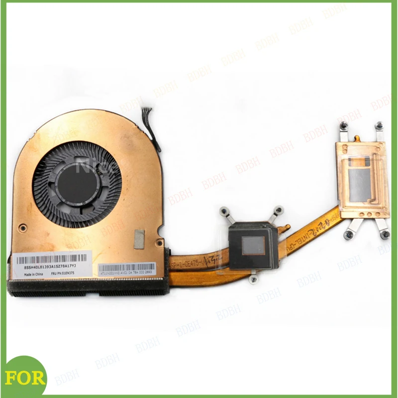 BDBH New Original For Laptop Lenovo ThinkPad E470 E470C CPU Cooling Fan Heatsink Radiator Dis FRU PN:01EN375 01EN376 01HW777