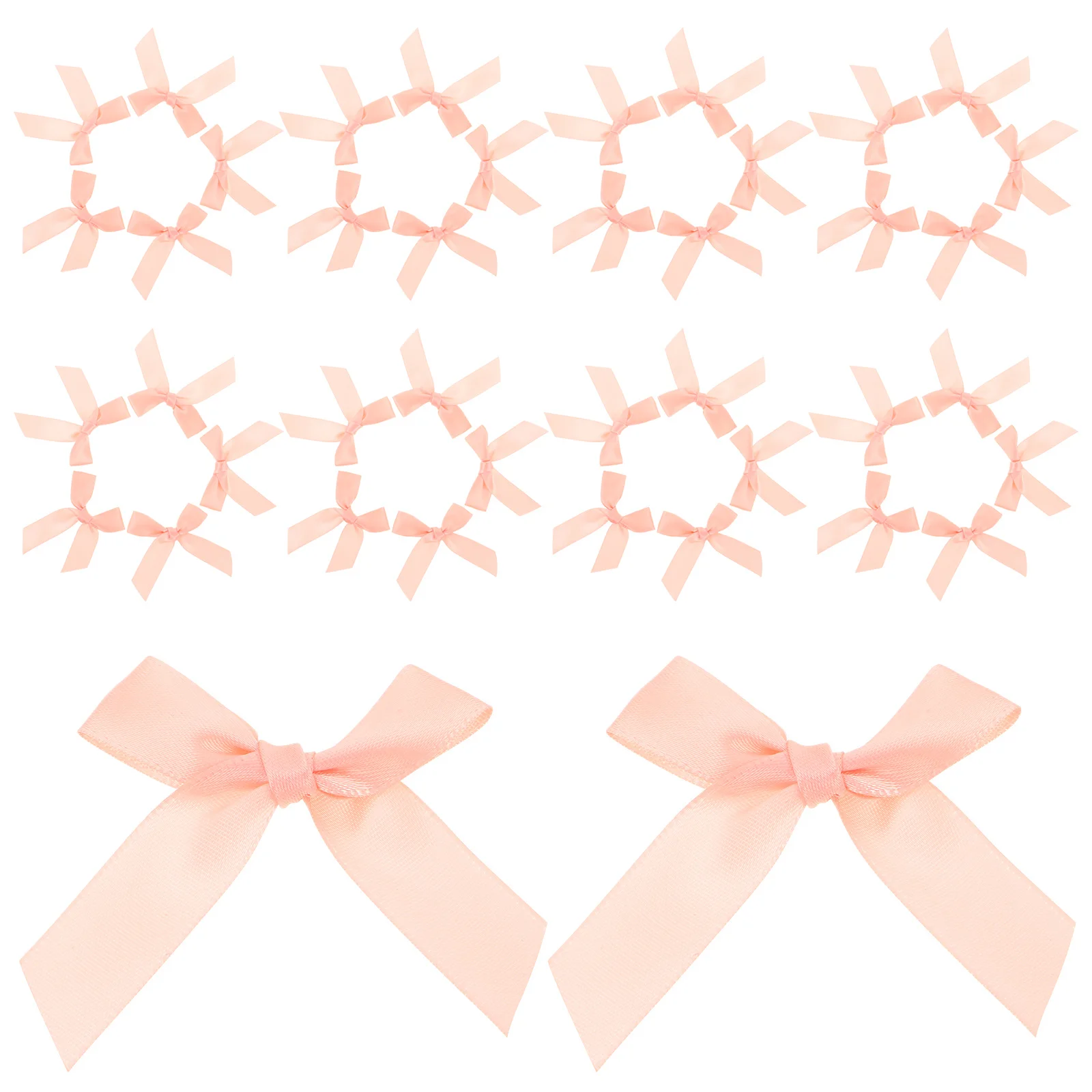 

150Pcs Gift Box Bows Elegant Premade Ribbon Bows for Christmas Wedding Birthday Decor Shower Candy Bag Treat Decoration Crafts