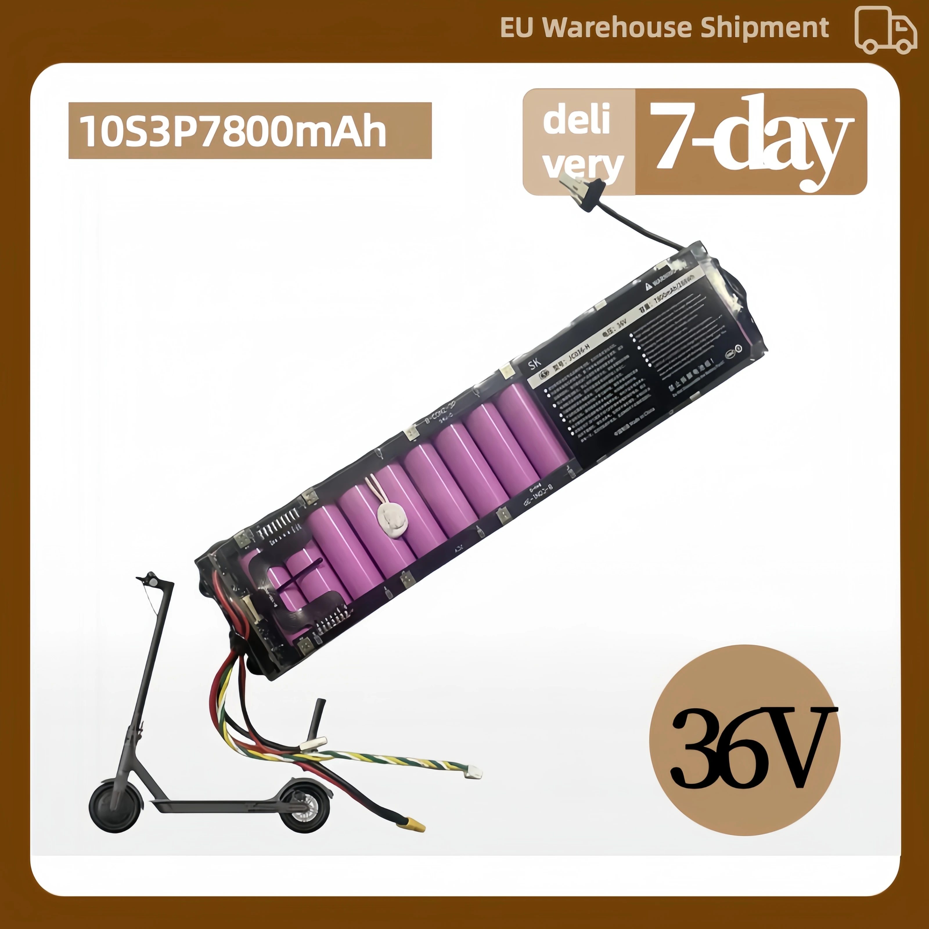 Paquete de batería de iones de litio Original de 36V y 7800mAh para Xiaomi M365 M356 pro, reemplazo de batería… — oferta en AliExpress