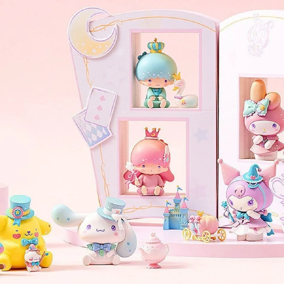 12 szt. Nowe Sanrio Blind Box Kawaii Kuromi Cinnamoroll My Melody Figurki Lalki Niespodzianka Zabawka dla Fanów Prezent 12 Losowych Stylów