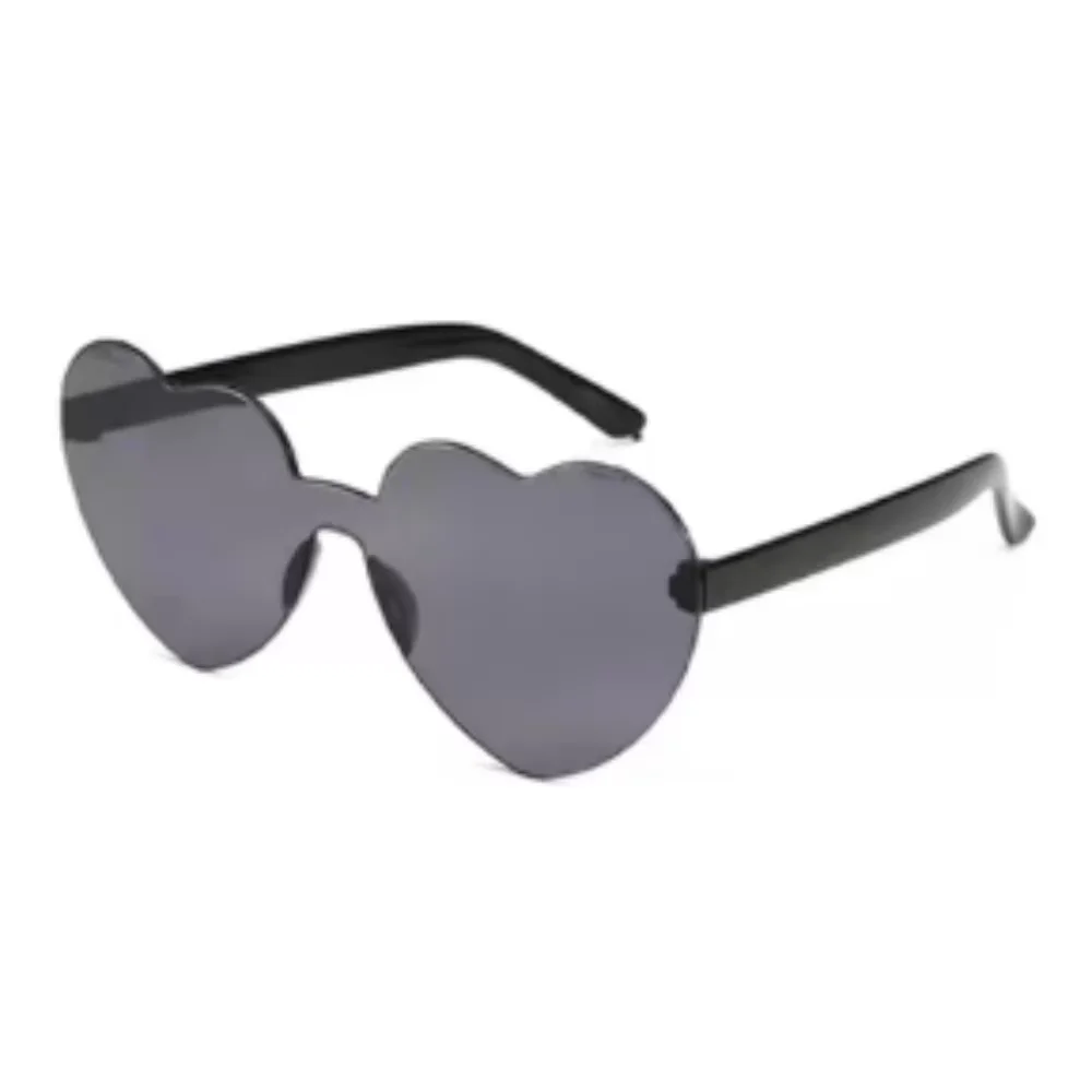 PESENAR This is a cool black cowboy party double set, including a cowboy hat, handkerchief, and heart-shaped sunglasses.