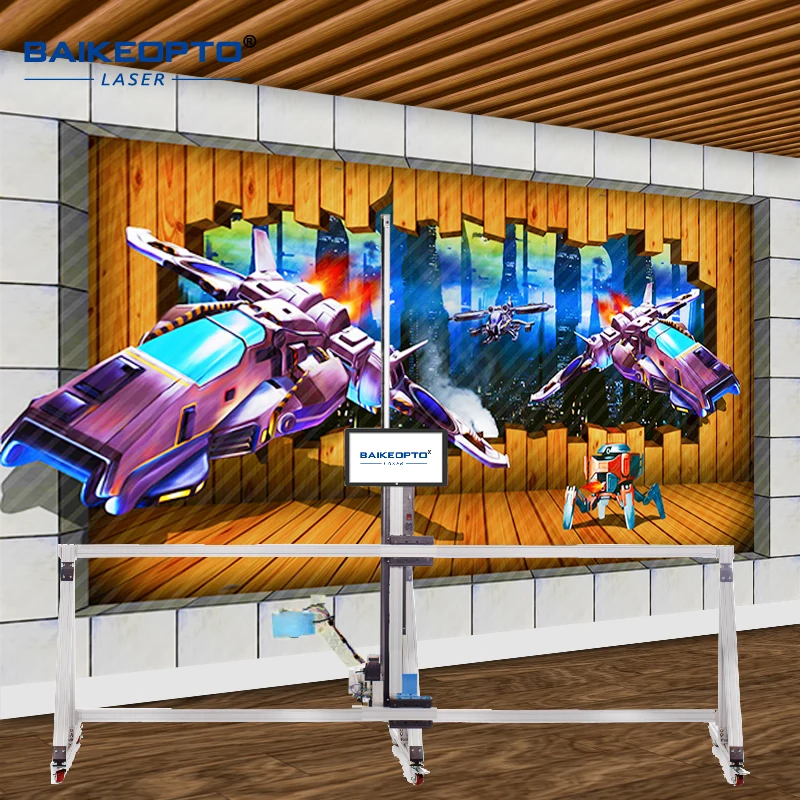 BK-GW128T Advanced AI 2-in-1 Wall & Floor Printer | Automatic Alignment | High Resolution