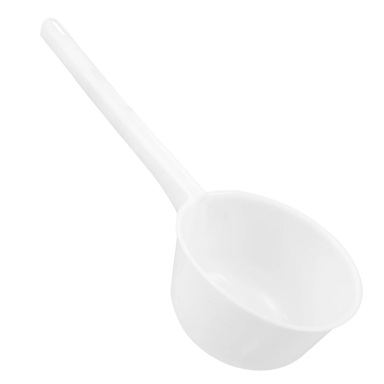 Cuchara de agua de plástico con mango largo, cucharón de gran capacidad para baño, cocina, cucharón de agua para el hogar, uso para servir sopa